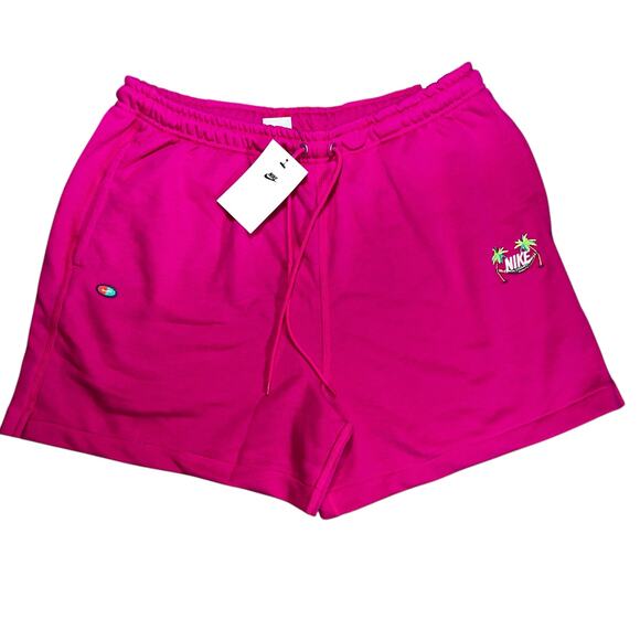 Nike Club Pink Flow Vibes vacation island sweat Shorts Mens large NWT above knee - Picture 2 of 6